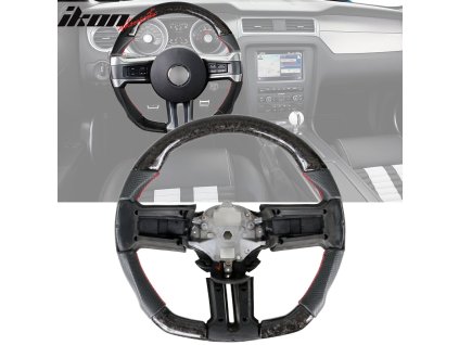 Ford Mustang 2010-2014 Volant perforovaná kůže kované uhlíkové vlákno