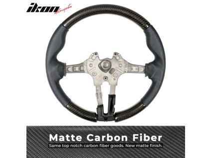 BMW 2015-2021 Volant matná uhlíková vlákna perforovaná kůže prošívání ve tvaru M