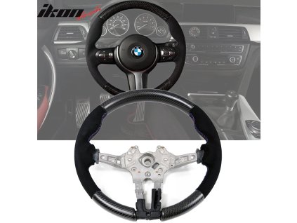 BMW F80 F82 2015-2021 Volant matná uhlíková vlákna syntetický semiš prošívání M