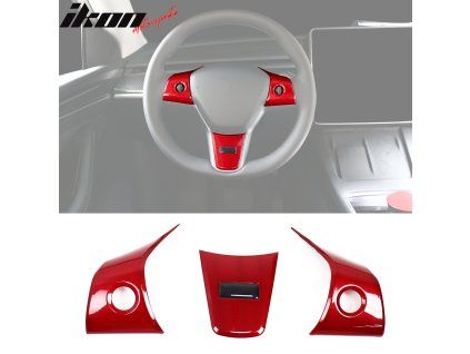 Tesla 3 2017-2023 Tesla Y 2020-2023 Волан облицовка червена ABS