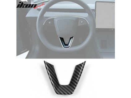 Tesla Model 3 Highland 2024-2025 Tesla Model Y 2025 Volant obložení s potiskem uhlíkových vláken ABS