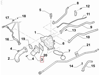 Alfa Romeo Stelvio, Giulia Zawór Termostatu 68438298AA