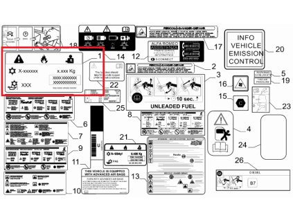 Alfa Romeo Tonale Label 68502248AA