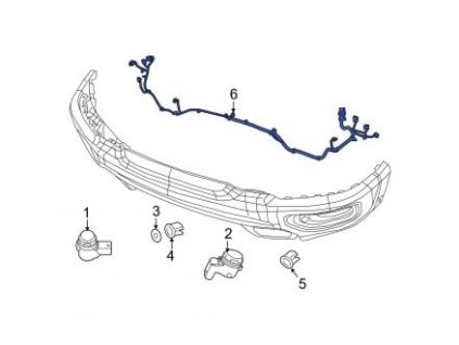 Dodge RAM 1500 5.gen DT Cablaggio sensori anteriori 68377138AB