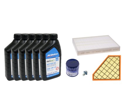 olej, filtr + zátka + vzduch., klima filtr