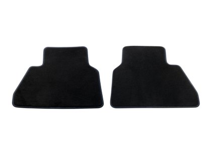 Ford Tourneo Courier 2nd Gen Floor mats, standard rear, black with double blue stitching 2 746 769