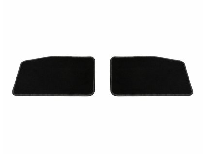 Ford Puma Floor mats, velour rear, black, with Metal Grey stitching 2 814 709