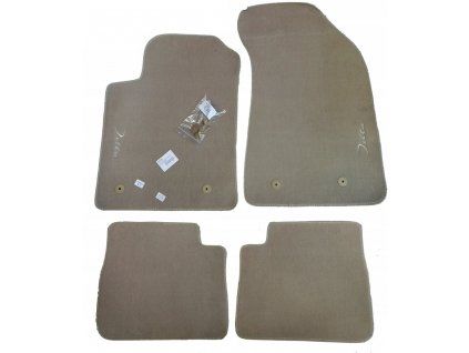 Lancia Nuova Delta Tapis textiles beiges avec logo
