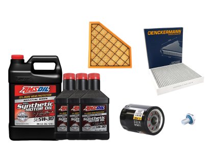 motorový olej a filtr + olej. zátka + vzduchový a klima filtr