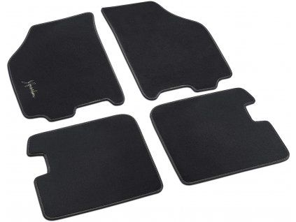 Lancia Ypsilon 843 Tapis textile noirs avec logo gris