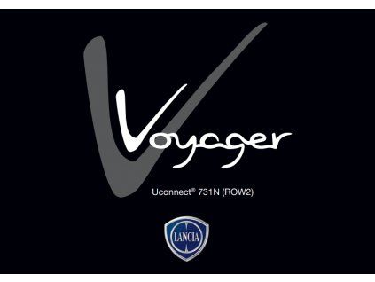 Manuel d'utilisation Lancia Voyager uConnect Nav 731N 2011-2015