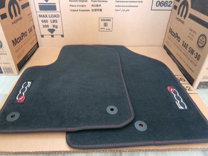 Fiat 500e USA Tappeti in tessuto nero