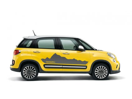 Fiat 500L Samolepka panorama tmavě šedá