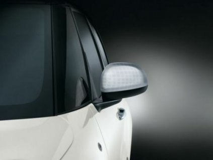 Fiat 500L Kryty zrcátek silver wing s plným technickým účinkem
