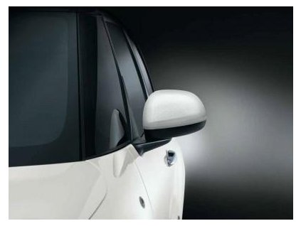 Fiat 500L Kryty zpětných zrcátek bílé s technickým efektem