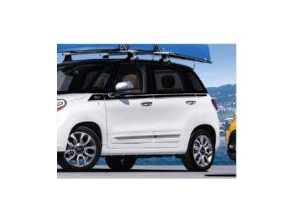 Fiat 500L Grafika, boční strana, svršek, 500 log, pruhy