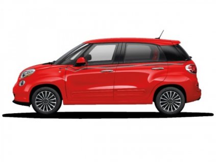 Fiat 500L Grafika, boční strana, svršek, proužek, cik cak