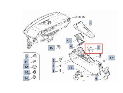 Alfa Romeo Tonale Support d'objets 7MU16LXHAA