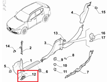 Alfa Romeo Tonale Spring 68606908AA