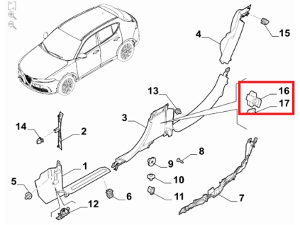 Alfa Romeo Tonale Socket 68392232AA