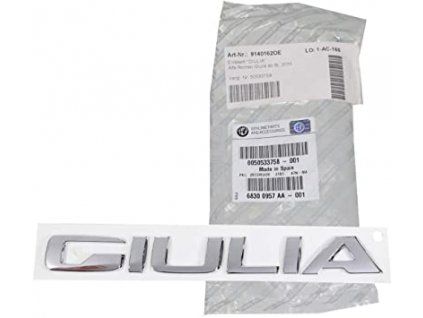 Alfa Romeo Giulia Inscripción Giulia