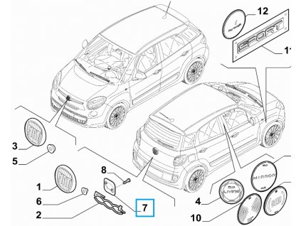 Fiat 500L Pad