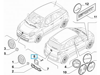 Fiat 500L Surub