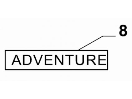 Fiat Fiorino/Qubo Nápis Adventure zadní