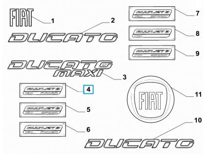 Fiat Ducato Емблема Multijet 3 180 Power