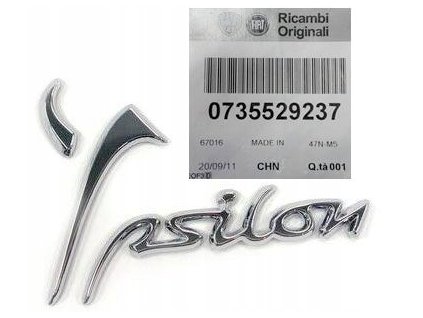 Lancia Ypsilon TK Felirat Ypsilon hátul