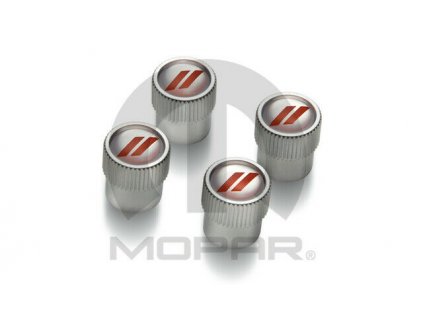 Mopar Capace supapelor cu roșu Dodge, argintiu