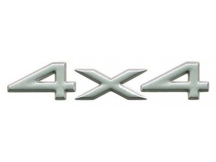 Emblema 4x4 plateado WJ/WG