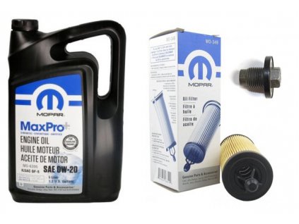 Jeep Gladiator JT 3,6 L - Mopar olio 0W-20 (5 L) + 68191349AC MO-349 + Tappo olio. vasche da bagno