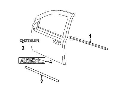 Inscripción CHRYSLER para puerta HG