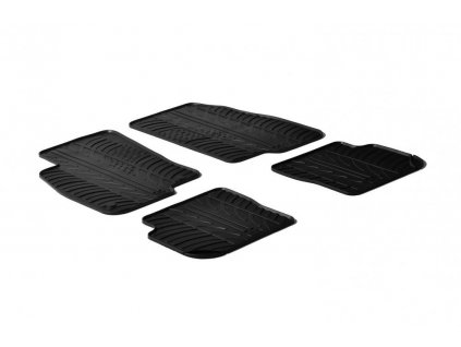 Fiat Grande Punto EVO/ Punto Evo Abarth Covoare cauciuc - margini 1cm