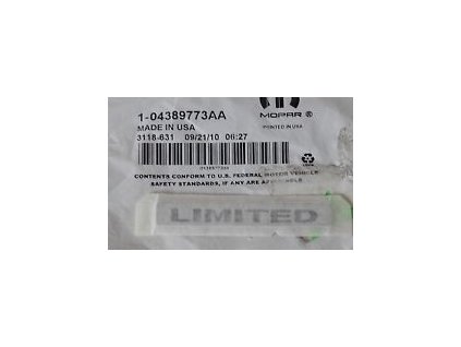 Chrysler Sebring JS Ograniczony napis
