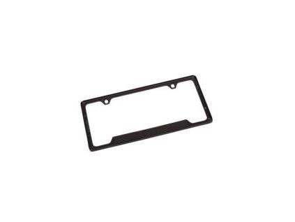 Support de plaque d'immatriculation noir avec logo Cadillac en couleur