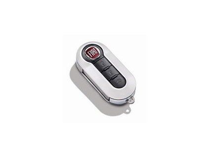 Fiat Coque de clé blanc nacré