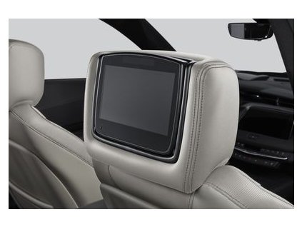 Cadillac XT4 System informacyjno-rozrywkowy dla tylnych siedzeń z odtwarzaczem DVD – w jasnej skórze pszenicznej