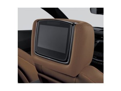 Cadillac XT5 Infotainment systém pro zadní sedadla s DVD přehrávačem v kůži Maple Sugar