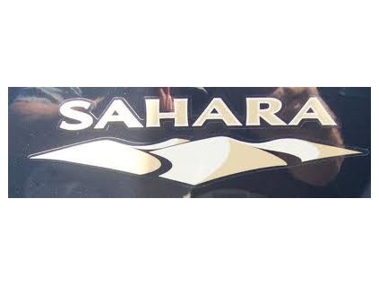 Nápis SAHARA JK