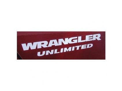 Scritta WRANGLER UNLIMITED Argento JK