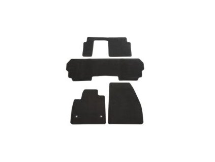 Cadillac XT6 Textile carpets - black (for models with bench seat in second row)