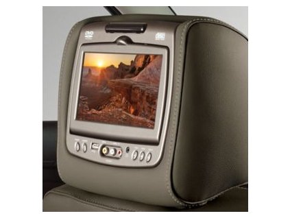 Chevrolet / Cadillac Escalade / Escalade, GMC Yukon/ XL ESV Infotainment systém pre zadné sedadlá s DVD prehrávačom v koži - Dune