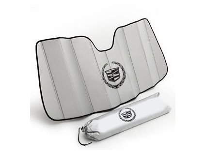 Cadillac Escalade / Escalade ESV / Escalade EXT Clona sluneční přední - stříbrná s logem Cadillac