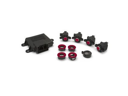 Cadillac SRX Einparkassistent hinten – rot