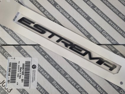 Alfa Romeo Giulia/ Alfa Romeo Stelvio Nápis Estrema černý