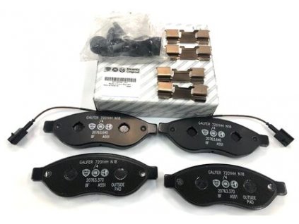 Fiat Ducato Brzdové destičky přední Q11-17L 2-snímače 68298258AA