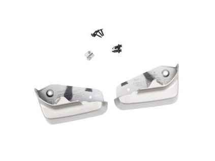 Buick LaCrosse 2nd gen FRONT SPLASH GUARDS IN GLOSSY SILVER METALLIC