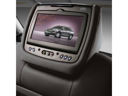 Buick Enclave 1.gen ZÁBAVNÝ SYSTÉM PRE ZADNÉ SEDADLÁ S DVD PREHRÁVAČOM V EBENOVEJ KOŽI